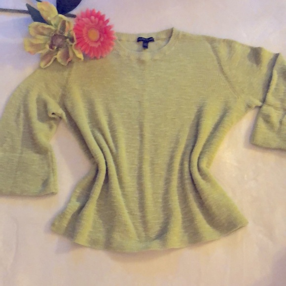 Tops - EILEEN FISHER Lime Green Linen blouse